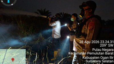 Karhutla Hanguskan 10 Hektare Lahan di Pulau Negara Ogan Ilir