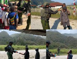 Penuh Kehangatan, Satgas Yonif 2 Marinir Hadirkan Keceriaan Bersama Anak-Anak Komopa