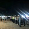 Polres Mesuji – Personil Siaga Kompi III Amankan Acara Pertunjukan Seni Budaya di Alun-Alun Simpang Pematang