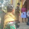 Satgas Pamtas RI-PNG Kewilayahan Yonif 645/Gardatama Yudha Pos Kotis Walesi Laksanakan Ibadah Bersama Masyarakat di Gereja Santo Paulus Walesi