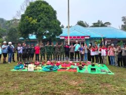 Tingkatkan Kesiapsiagaan Bencana, Pos Jaung Satgas Pamtas Yonarmed 13/Nanggala Gelar Apel Siaga Karhutla Bersama Kepolisian dan Warga