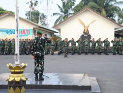 Korem 044/Gapo Mantapkan Semangat Pengabdian melalui Upacara Mingguan