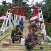 Aksi Babinsa Dan Warga Cot Girek Rampungkan Jembatan Demi Ekonomi Serta Anak Sekolah