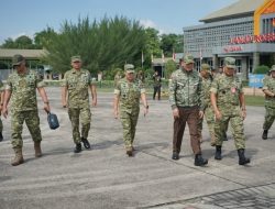 Kodam XIX Tuanku Tambusai Sambut Kunjungan Kerja Menhan RI ke Yonif TP 952/Imam Bulqin dan Yonif TP 898/Pancalang Cakti