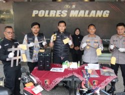 Polres Malang Bongkar Komplotan Pencuri Baterai Tower, 17 TKP Terungkap Kerugian Capai Rp 432 Juta