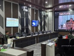 Kasdam II/Sriwijaya Ikuti Rakor Penanganan Peningkatan Eskalasi Karhutla melalui Zoom Meeting