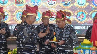 Panglima Koarmada III Hadiri Puncak Tasyakuran HUT Kodaeral Tahun 2026 di Makassar
