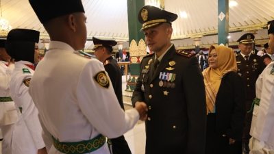 Dandim Sleman Bersama Forkopimda Kukuhkan Paskibraka