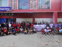 Polda Papua Barat Daya Bersama Komunitas Sepeda Senang-senang dan UMKM Kota Sorong Semarakkan HUT Ke-81 RI