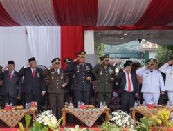 Dandim Wonogiri Beserta Jajaran Forkopimda Ikuti Upacara Detik Detik Proklamasi