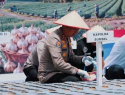 Dukung Swasembada Bawang Putih Nasional, Polda Sumsel Targetkan Panen 810 Ton