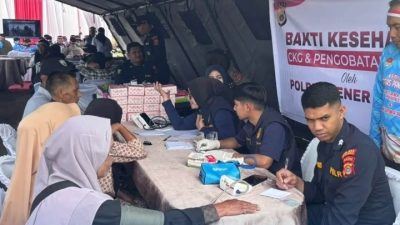 Layanan Kesehatan Gratis Polres Bener Meriah Warnai Penanaman Bawang Putih Serentak