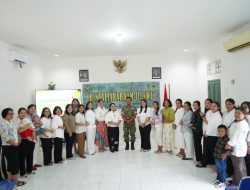 Persit Kartika Chandra Kirana PD II Sriwijaya Gelar Doa Bersama Umat Kristiani di Bintaljarahdam II SWJ