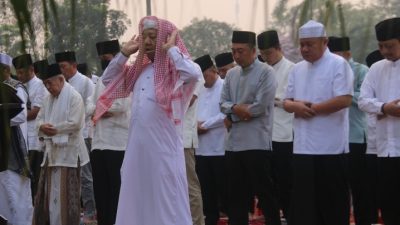 Kapolda Sumsel Ikuti Shalat Istisqa di Griya Agung, Ikhtiar Hadapi Kemarau dan Karhutla