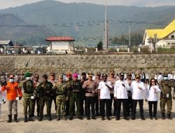 Bersama Unsur Forkopimda, Satgas Yonif 2 Marinir Siap Mendukung Penanganan Bencana di Kabupaten Paniai