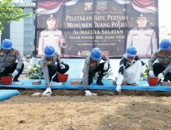Kapolda Sumsel Pimpin Peletakan Batu Pertama Monumen Juang Polisi Sumatera Selatan