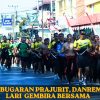 Jaga Kebugaran Prajurit, Danrem 143/HO Lari Gembira Bersama Personel