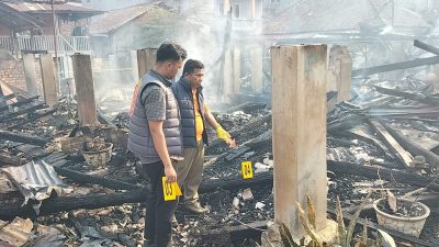 Tujuh Bedeng Ludes Terbakar di Prabumulih, Polisi Selidiki Dugaan Korsleting Listrik