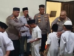Kapolsek Pondok Gede Santuni 40 Anak Yatim Yayasan Rindang Indonesia