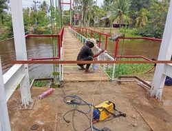 Pembangunan Jembatan Gantung Singgah Mata–cot Paya Capai 93 Persen, Segera Rampung