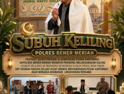 Subuh Keliling Polres Bener Meriah, Perkuat Ibadah dan Pesan Kamtibmas Jaga Lingkungan