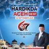 BNN Provinsi Aceh Mengucapkan Selamat Memperingati Hari Pendidikan Daerah (Hardikda) Aceh Ke-67