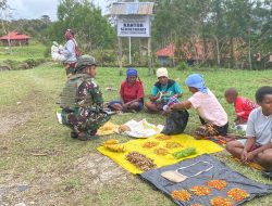 Memperkuat Perekonomian Warga Distrik Eragayam, Sinergi Manunggal Satgas Pamtas RI-PNG Kewilayahan Yonif 645/Gty dan Masyarakat Papua Pegunungan