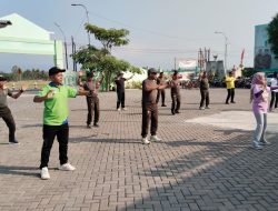 Koramil Moyudan Jaga Kebugaran dengan Senam Bersama