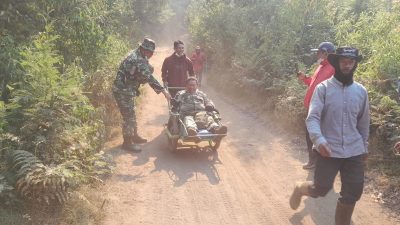 Api Karhutla Makin Membesar, TNI Kodim 0825 Banyuwangi Evakuasi Personel dari Lereng Kawah Ijen