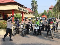 Polwan Polres Ogan Ilir dan Mahasiswa PTIK Patroli Karhutla, Lanjutkan Aksi Mobil Senyum