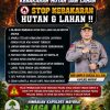 Kapolres Maybrat Ajak Masyarakat, Jaga Alam Agar Terhindar dari Kebakaran Hutan Sebelum Terlambat