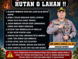 Kapolres Maybrat Ajak Masyarakat, Jaga Alam Agar Terhindar dari Kebakaran Hutan Sebelum Terlambat