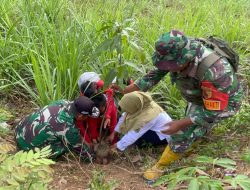 HUT ke-81 TNI, Kodim 0806/Trenggalek Ajak Pelajar Tanam Pohon