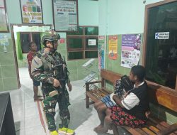 Aksi Cepat Pos Kotis Satgas Yonif 147/Kgj Evakuasi Warga Keracunan ke Puskesmas Distrik Meyado