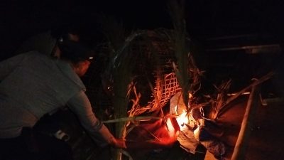 Polres Malang Musnahkan Arena Diduga Sabung Ayam di Pagelaran