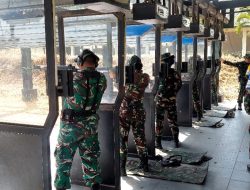 Bidik Tepat, Prajurit Korem 083/Bdj Tingkatkan Kemampuan Tempur di Lapangan Tembak