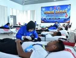 Setetes Darah Untuk Kemanusiaan, Kodaeral I Gelar Donor Darah Sambut HUT ke-81 TNI AL