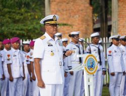 Jelang HUT TNI AL ke-81, Dankodaeral XIV Pimpin Ziarah Rombongan ke TMP Trijaya Sakti