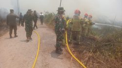 Koramil 0418-02/Kertapati Pimpin Pengamanan Peninjauan Posko Bencana Gubernur Sumsel