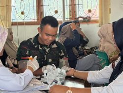 Yonif TP 951/PM Dukung Cek Kesehatan Gratis di Rambatan dan Simawang