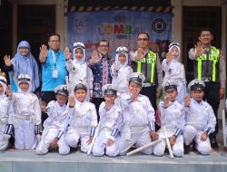 Polisi Sahabat Anak, Satlantas Polres Gresik Kenalkan Tertib Lalu Lintas Sejak Dini