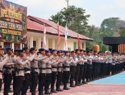 Apel Kehormatan Warnai Tradisi Pergantian Kapolda Papua Barat Daya