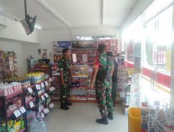 Patroli Pagi Koramil Ngrampal Sasar Titik Vital, BRI hingga SPBU Dipantau