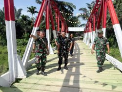 Tim Wasrik Kodam IM Cek Puluhan Jembatan Perintis di Wilayah Aceh Utara