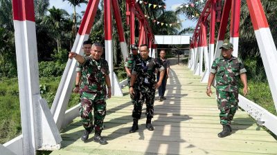 Tim Wasrik Kodam IM Cek Puluhan Jembatan Perintis di Wilayah Aceh Utara