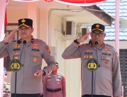 Kapolres Maybrat AKBP Jandry Denny Seirlela Hadiri Apel Kehormatan Warnai Tradisi Pergantian Kapolda Papua Barat Daya