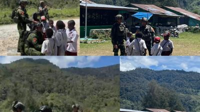Tawa dan Harapan dari Komopa: Prajurit Marinir Hadir Berbagi Kebahagiaan dan Menyalakan Semangat Anak-Anak