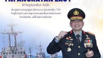 BNNP Aceh Ucapkan Selamat HUT ke-81 TNI Angkatan Laut, Tegaskan Pentingnya Sinergi Jaga NKRI