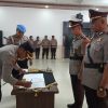 Kapolres Mesuji Pimpin Langsung Upacara Serah Terima Jabatan Kasat Samapta dan Kasat Lantas