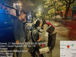 Jaga Jakarta On The Spot, Polsek Bekasi Barat Gelar Razia dan Patroli Antisipasi Kejahatan Jalanan serta Tawuran
